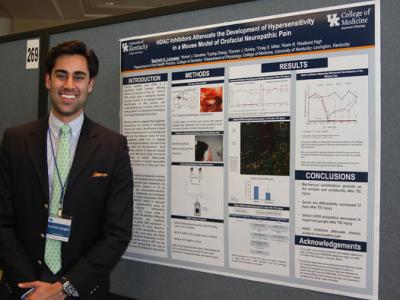 Research Track participant and third-year UKCD student Nash Laungani