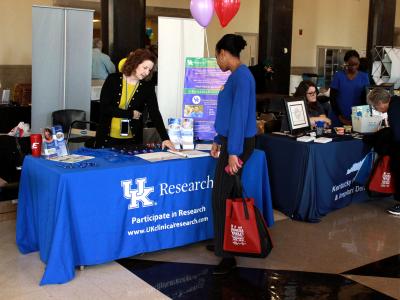 The CCTS Participant Recruitment team attended the 2019 EKU Health Fair. 