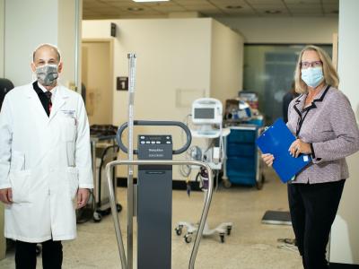 Principal Investigator Dr. Richard Greenberg and CCTS Clinical Operations Director Linda Rice, BSN, RN, CCRC.