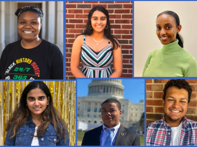 Headshots of the new 2021 SPARK cohort presented in in two rows of three.