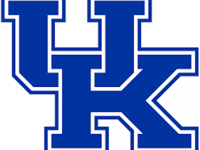 University of Kentucky logo: an interlocked U and K in royal blue