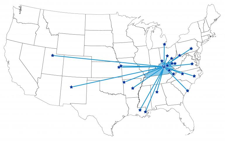 Map of CCTS National Partnerships September 2018