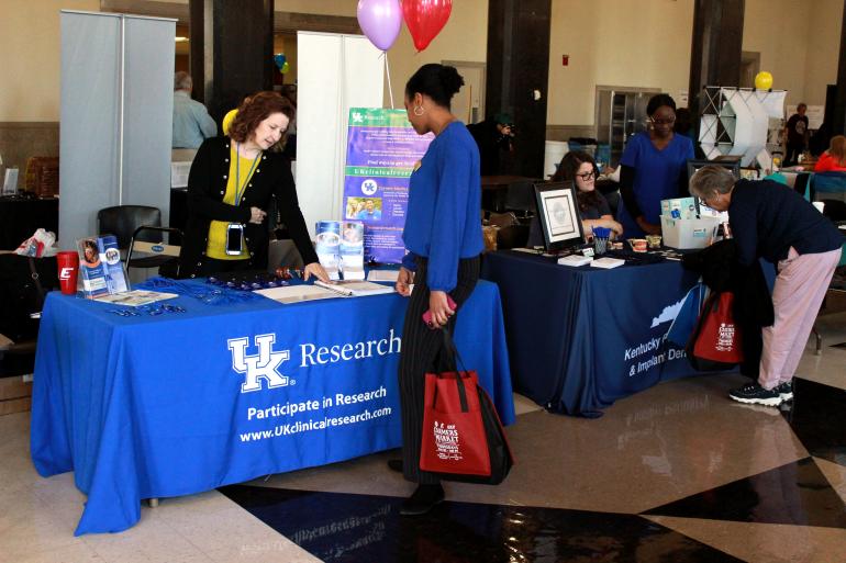 The CCTS Participant Recruitment team attended the 2019 EKU Health Fair.
