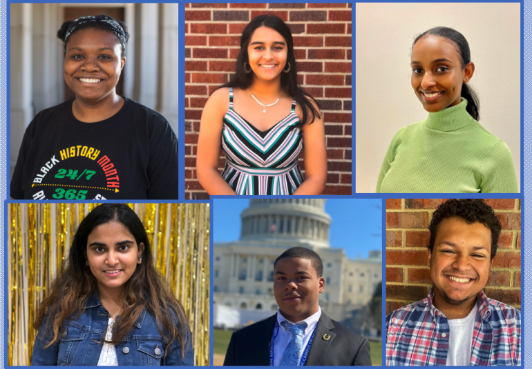 Headshots of the new 2021 SPARK cohort presented in in two rows of three.