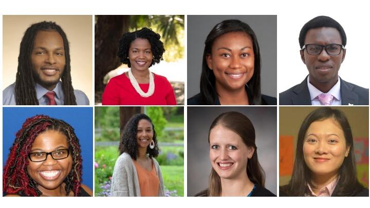 Headshots from the eight 2023 DREAM Scholars, alphabetical from top left. 