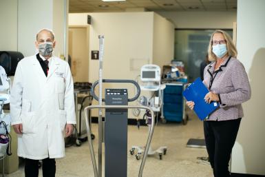 Principal Investigator Dr. Richard Greenberg and CCTS Clinical Operations Director Linda Rice, BSN, RN, CCRC.