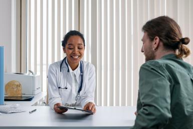 nurse with patient