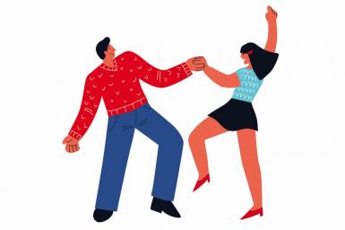 Couple dancing.
