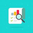 Stock image illustration of metrics, evaluation, bar chart