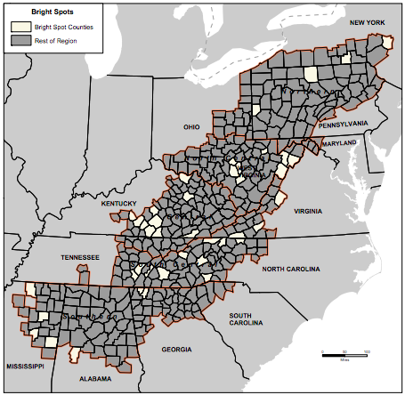 Bright Spots Counties Map