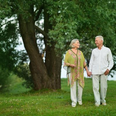 Couple walking